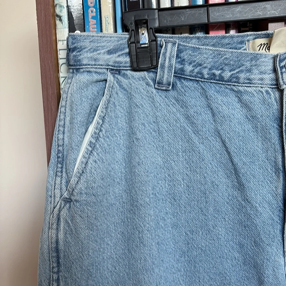 NWT Madewell Low-Slung Straight Cargo Light Wash Jeans Sz 30 - Picture 8 of 15
